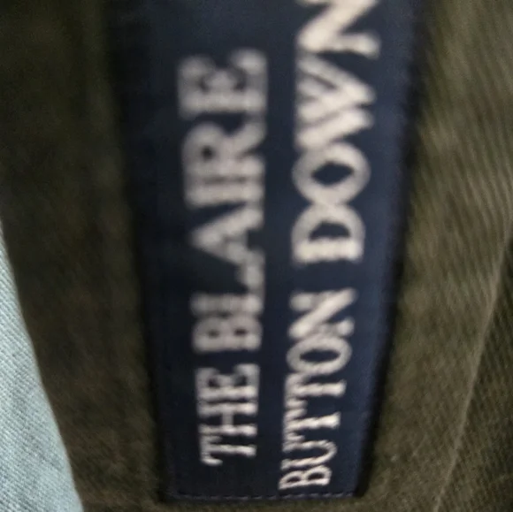 Vintage Polo Ralph Lauren "The Blair Button Down" Men's Warm Olive Green Shirt - Picture 4 of 6